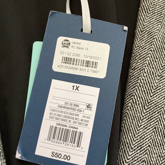 Rachel Comey Versatile Lined Chevron Oversized Tweed Blazer - Picture 7 of 11